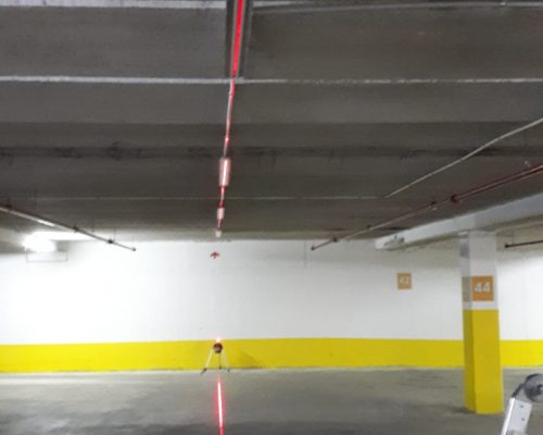 תמונת חניון לאחר סימון וצבע צביעת חניון בחניוני מאיה